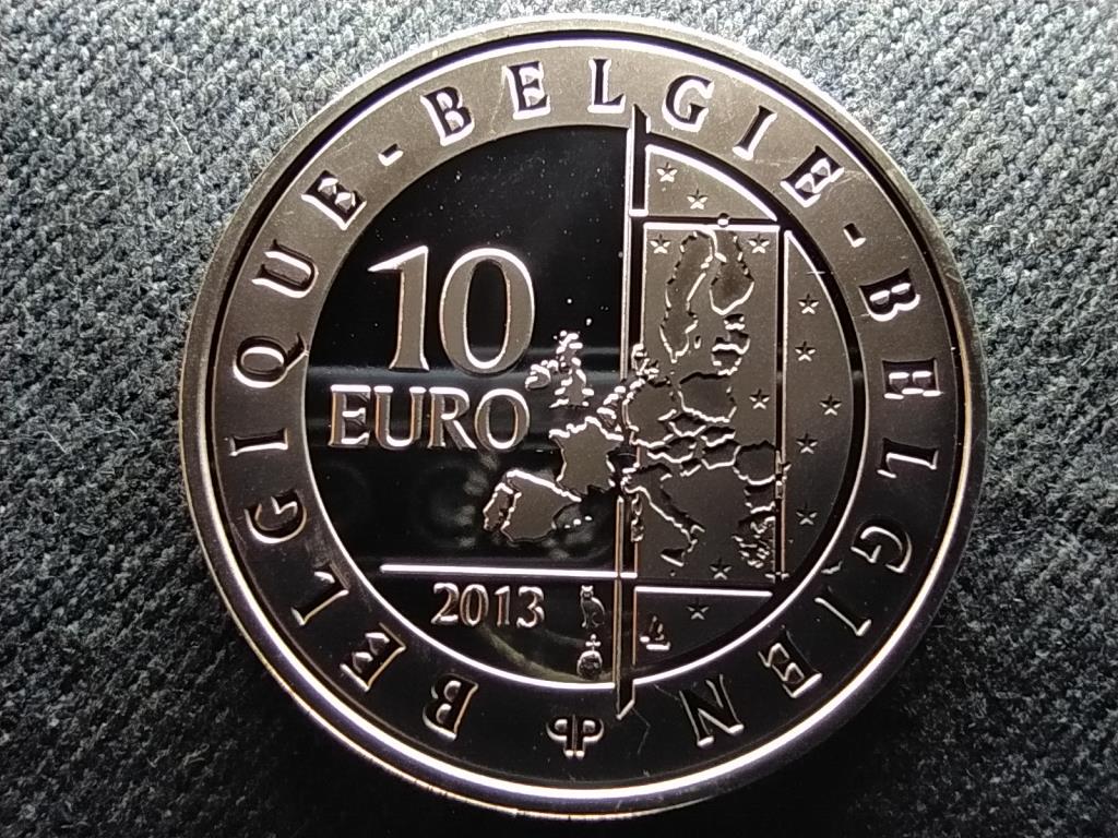 Belgium Hugo Claus .925 ezüst 10 Euro 2013 PP