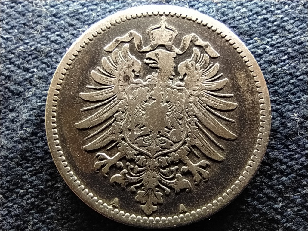 Németország Második Birodalom I. Vilmos (1871-1888) .900 ezüst 1 Márka 1877 A