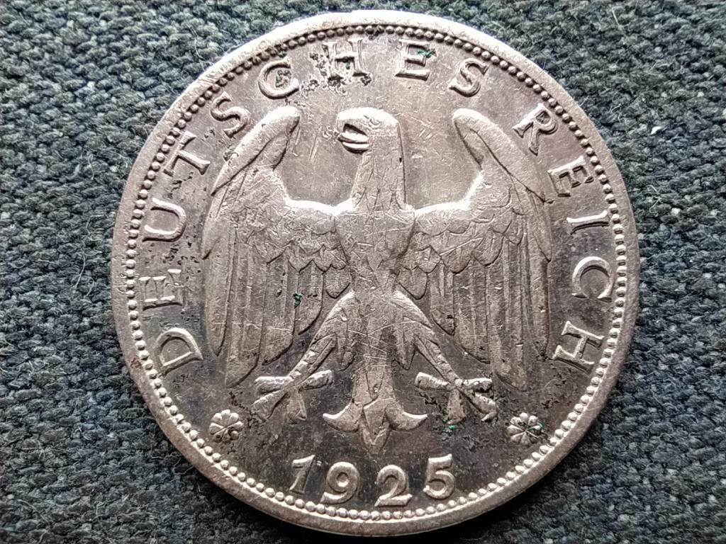Németország Weimari Köztársaság (1919-1933) .500 ezüst 1 birodalmi márka 1925 J