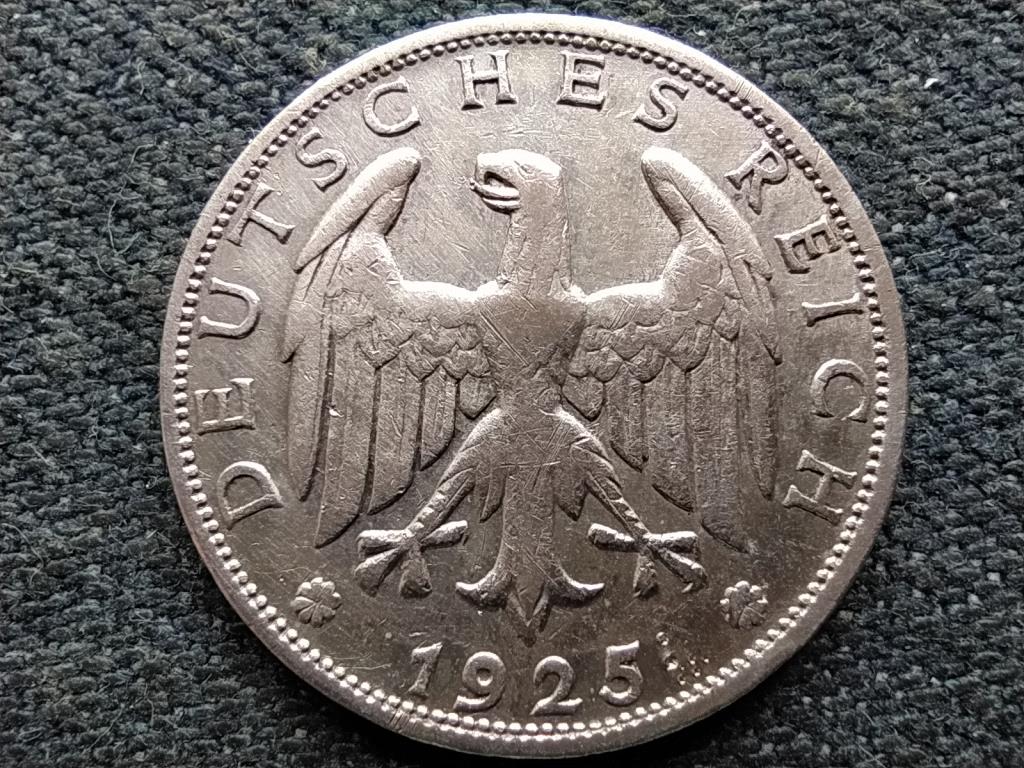 Németország Weimari Köztársaság (1919-1933) .500 ezüst 1 birodalmi márka 1925 F