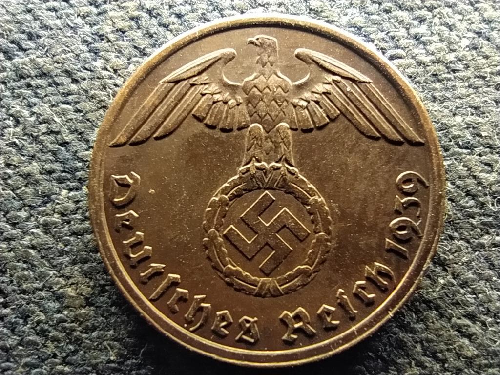Németország Horogkeresztes 1 birodalmi pfennig 1939 A