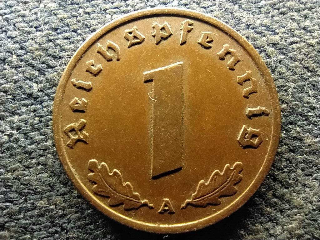 Németország Horogkeresztes 1 birodalmi pfennig 1937 A