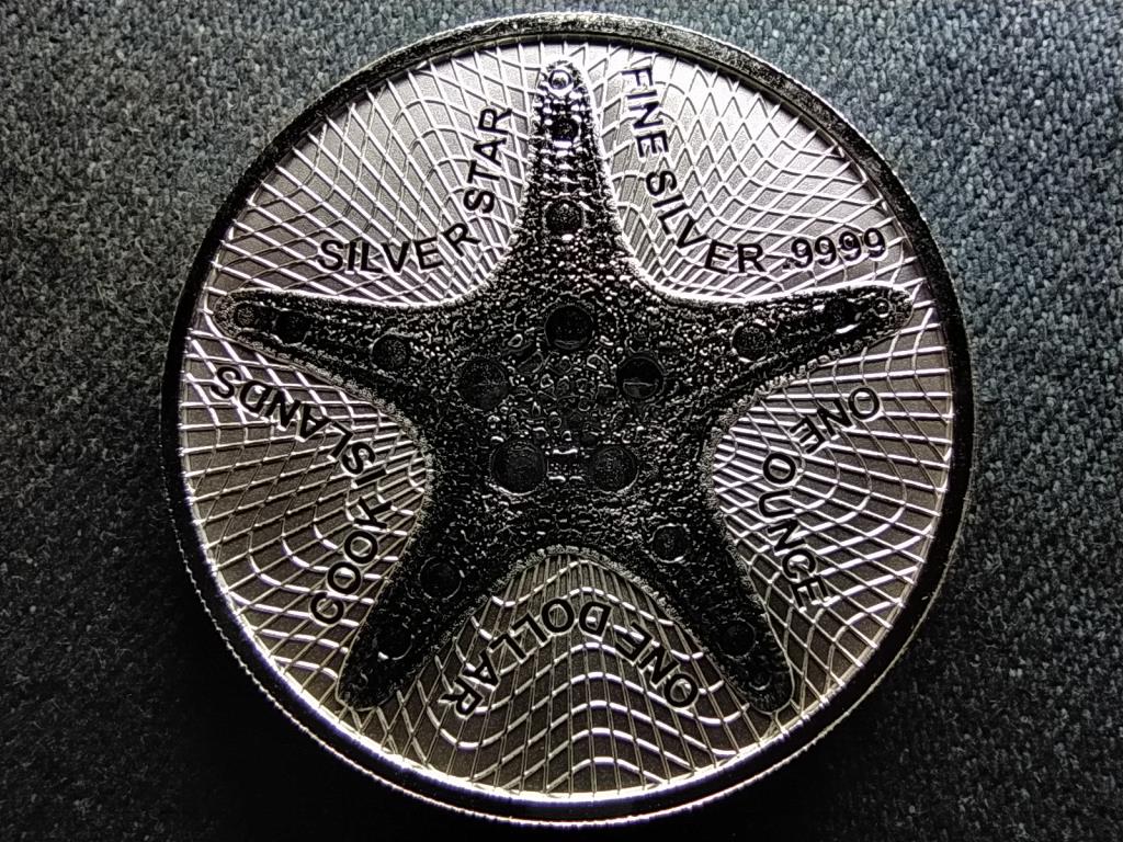 Cook-szigetek Ezüst csillag .999 ezüst 1 Dollár 2021
