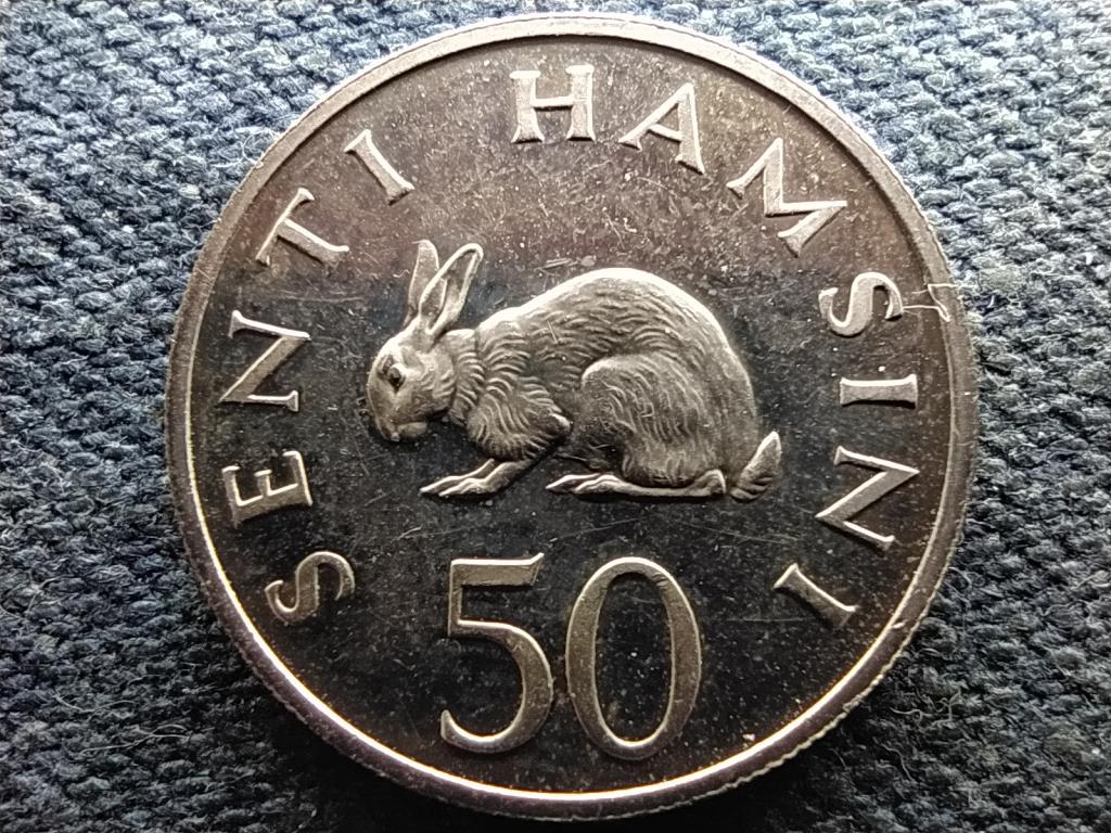 Tanzánia 50 senti 1966 PP RITKA