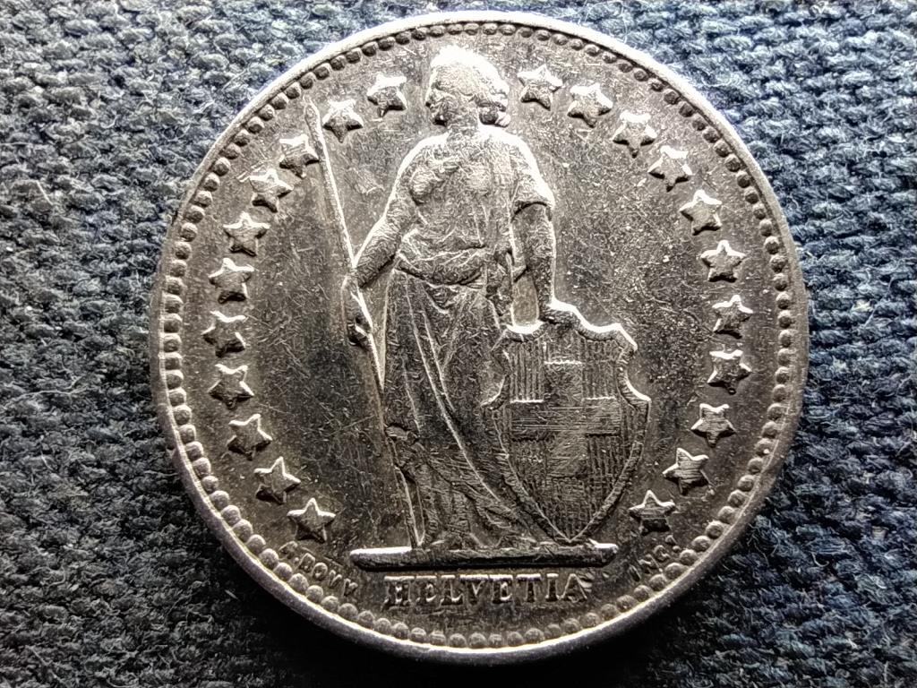 Svájc .835 ezüst 1/2 Frank 1951 B