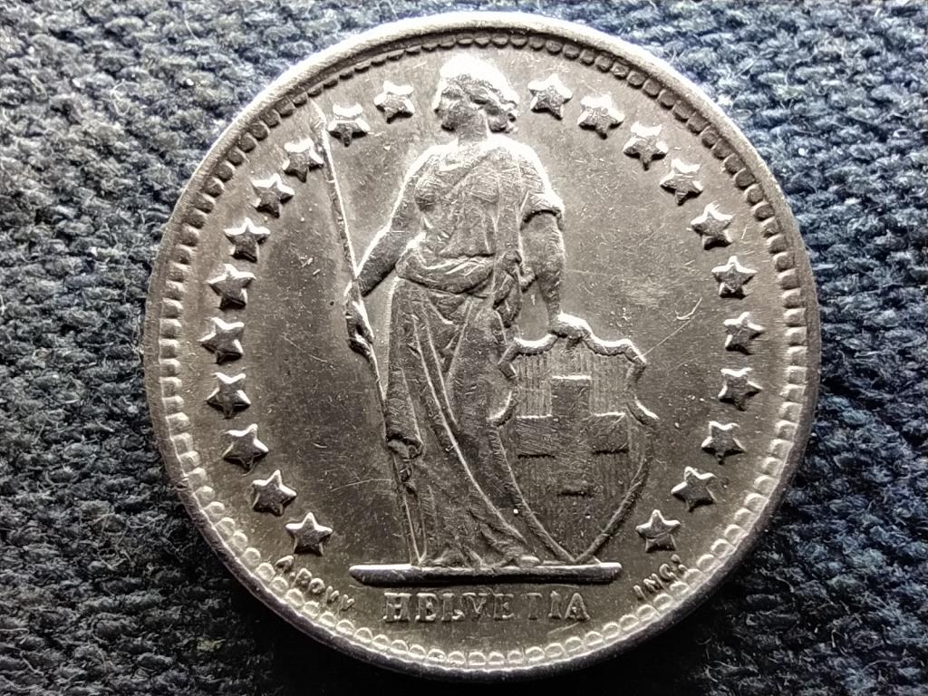 Svájc .835 ezüst 1/2 Frank 1960 B