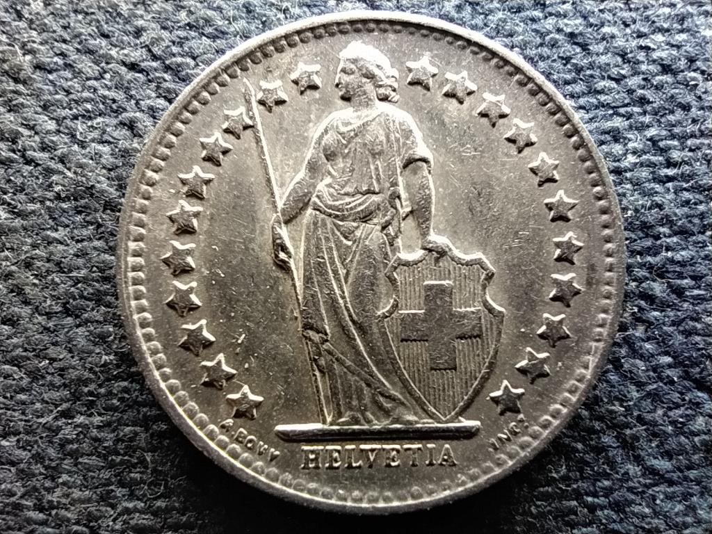 Svájc .835 ezüst 1/2 Frank 1946 B
