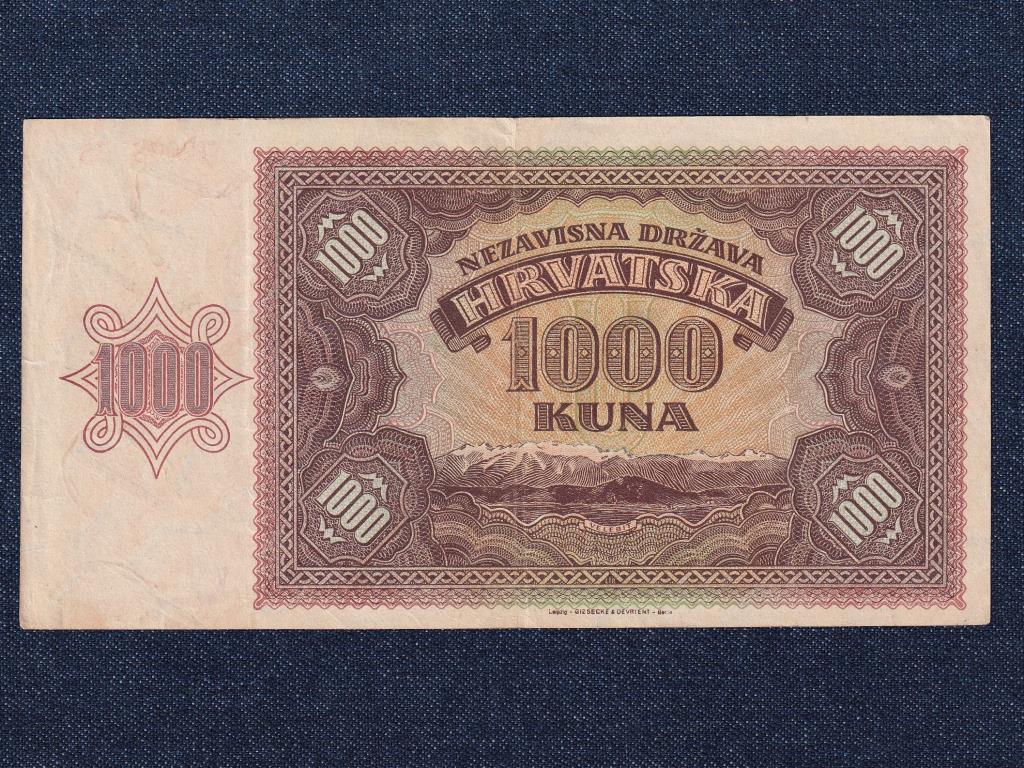 Horvátország 1000 kuna bankjegy 1941