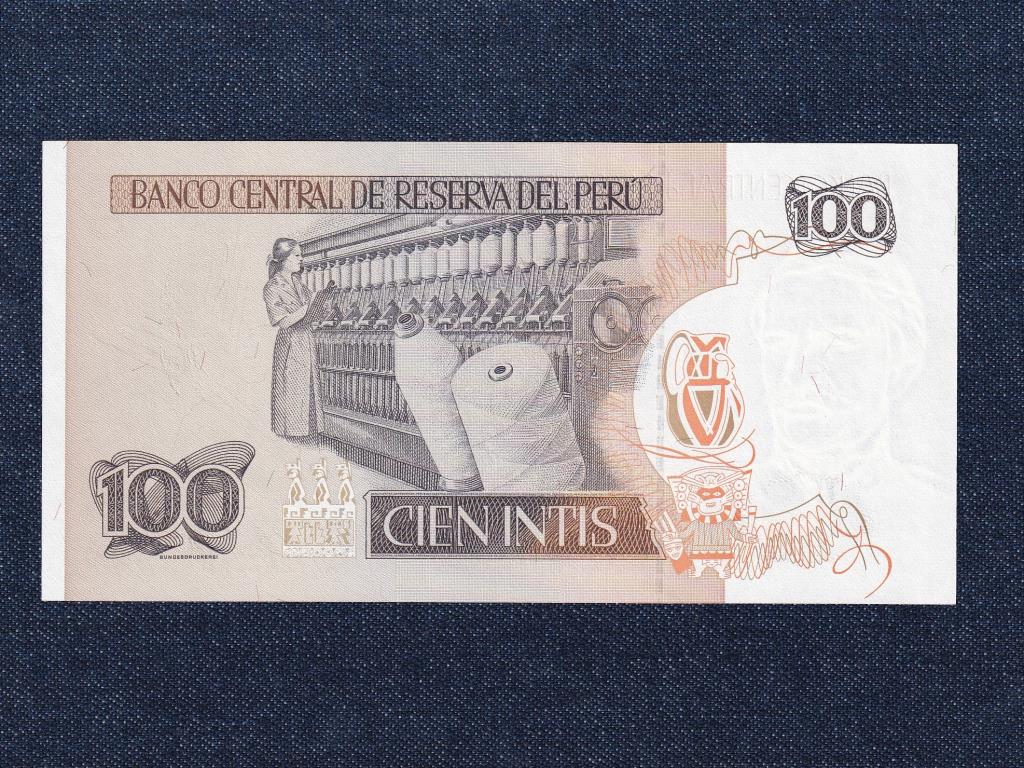 Peru 100 inti bankjegy 1987