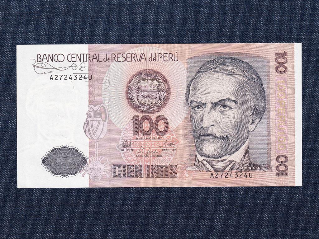 Peru 100 inti bankjegy 1987