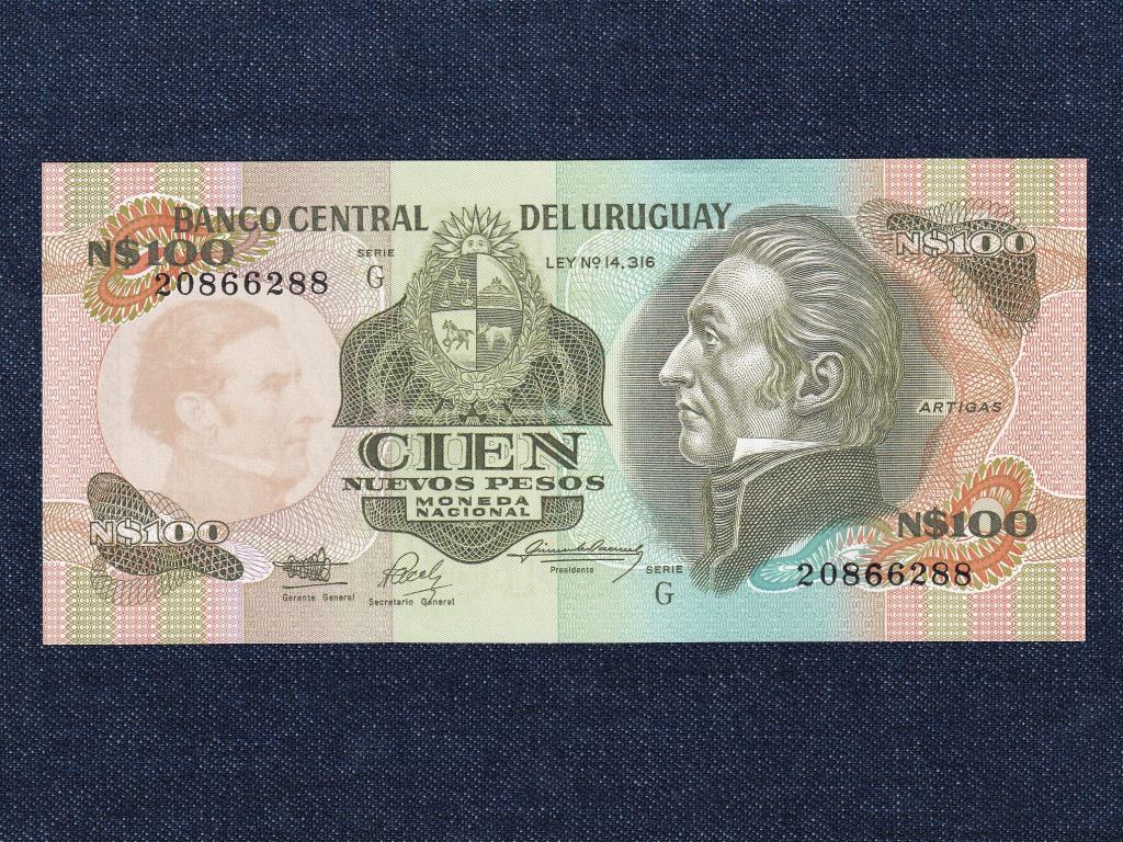 Uruguay 100 Új pezó bankjegy 1987