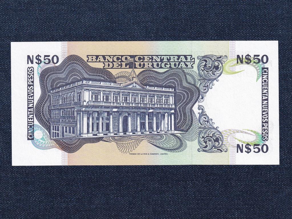 Uruguay 50 Új pezó bankjegy 1989