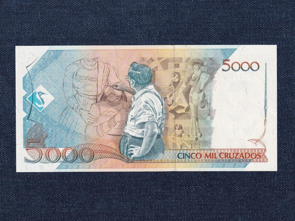 Brazília 5000 cruzado bankjegy 1988