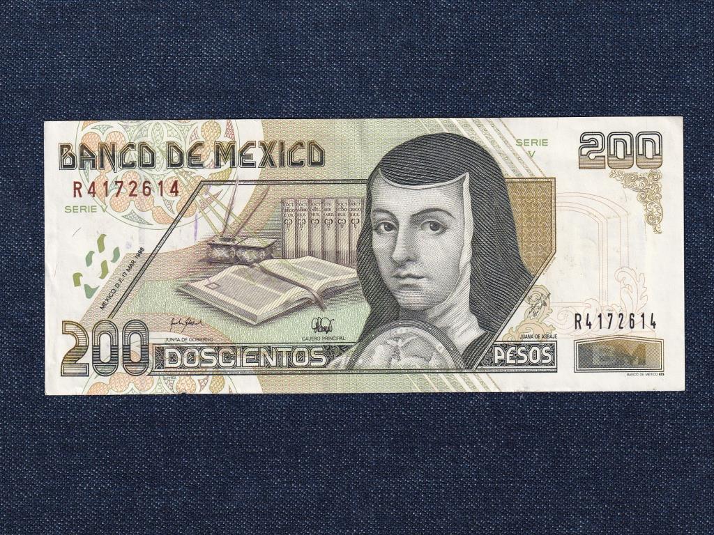 Mexikó 200 pezó bankjegy 1998