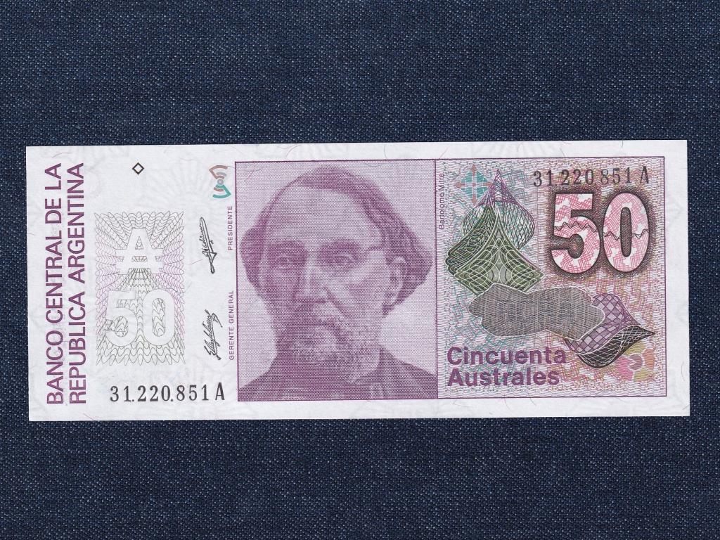 Argentína 50 austral bankjegy 1988
