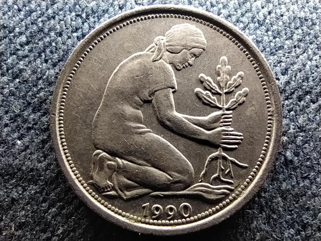 Németország NSZK (1949-1990) 50 Pfennig 1990 F