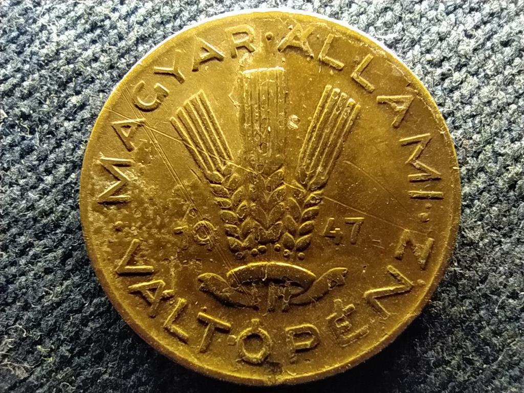 Magyar Állami Váltópénz 20 fillér 1947 BP RAGASZTÓS