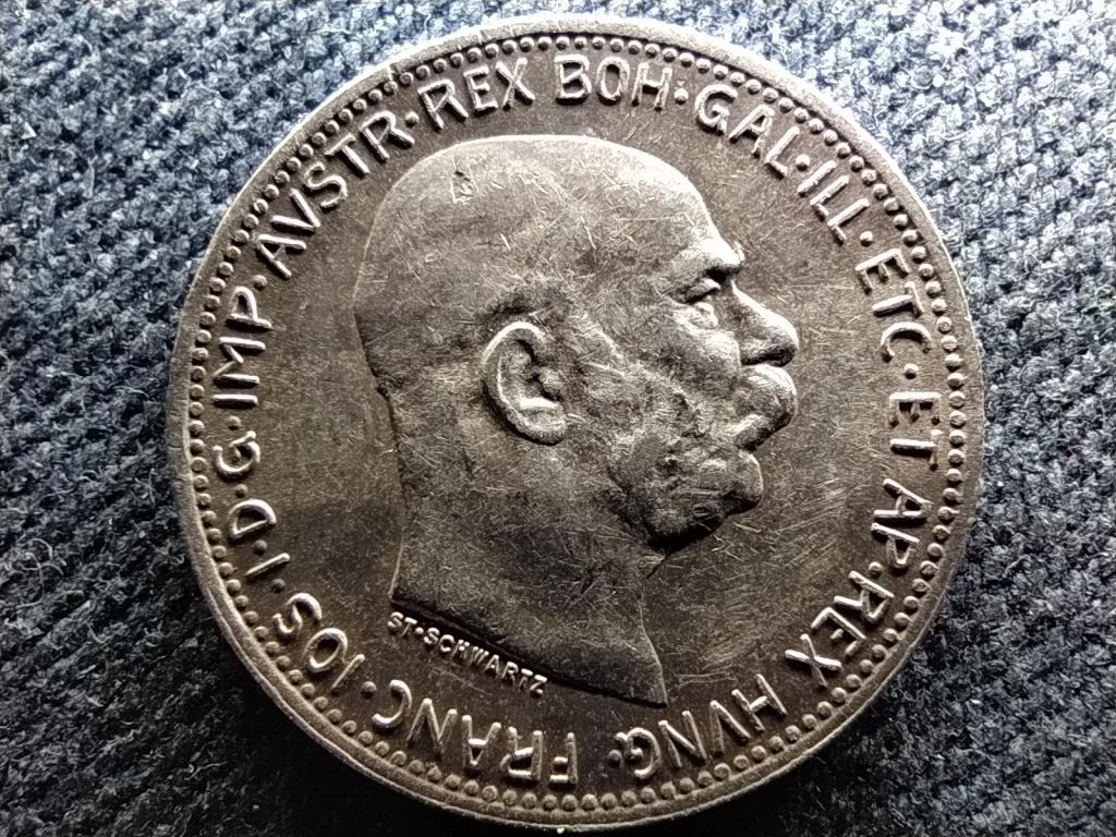 Ausztria Ferenc József Osztrák-Magyar .835 ezüst 1 Korona 1915