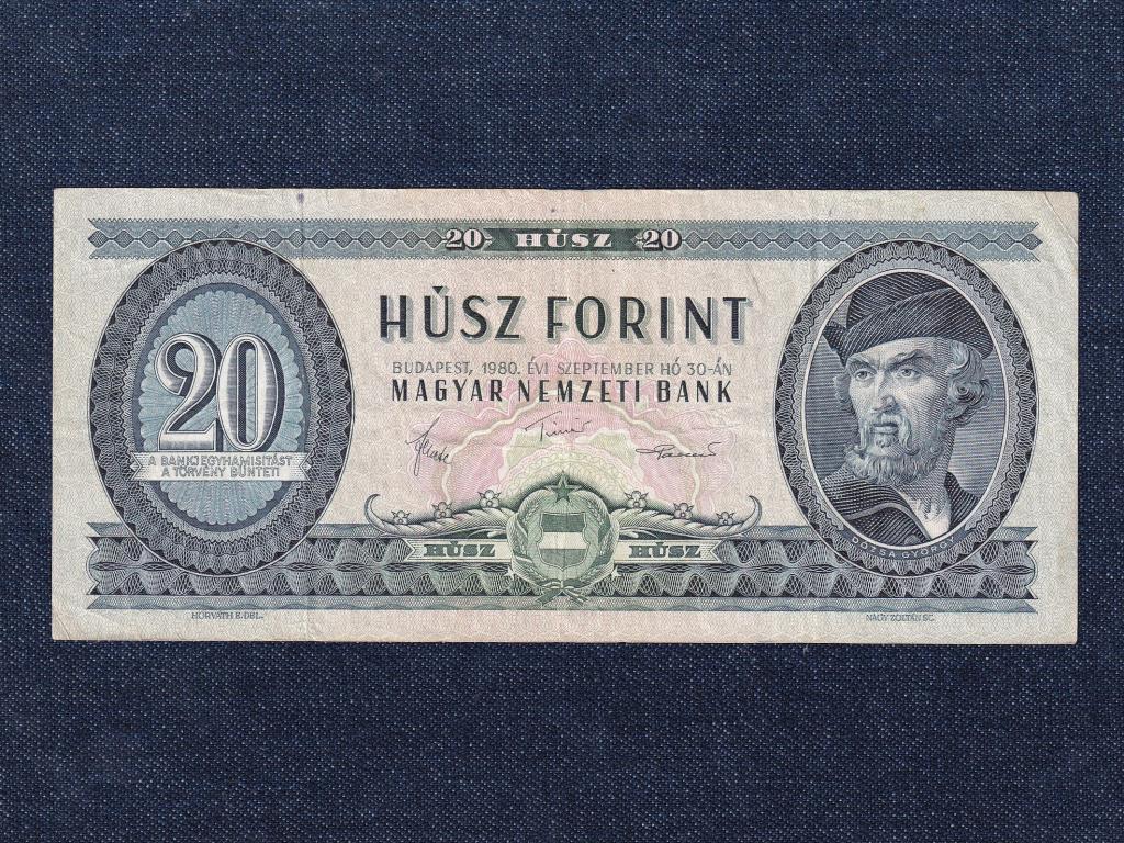 Népköztársaság (1949-1989) 20 Forint bankjegy 1980