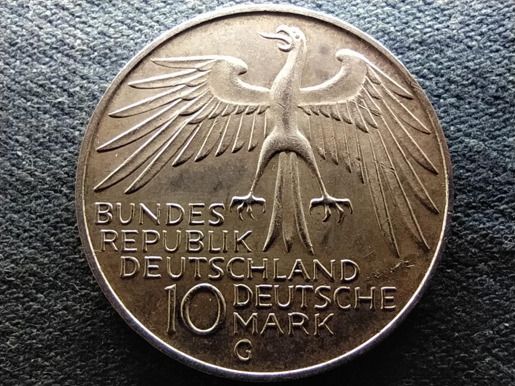 Németország 1972-es müncheni olimpiai játékok stadion .625 ezüst 10 Márka 1972 G