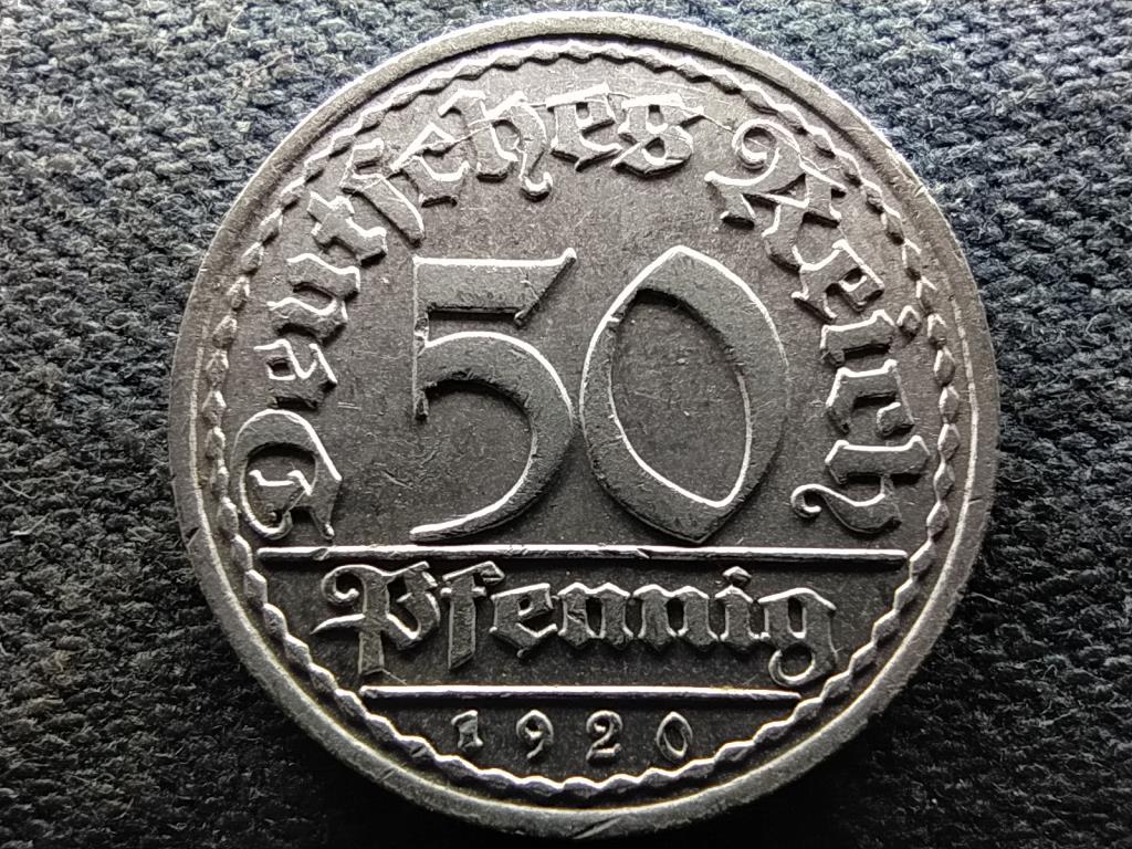 Németország Weimari Köztársaság (1919-1933) 50 Pfennig 1920 A