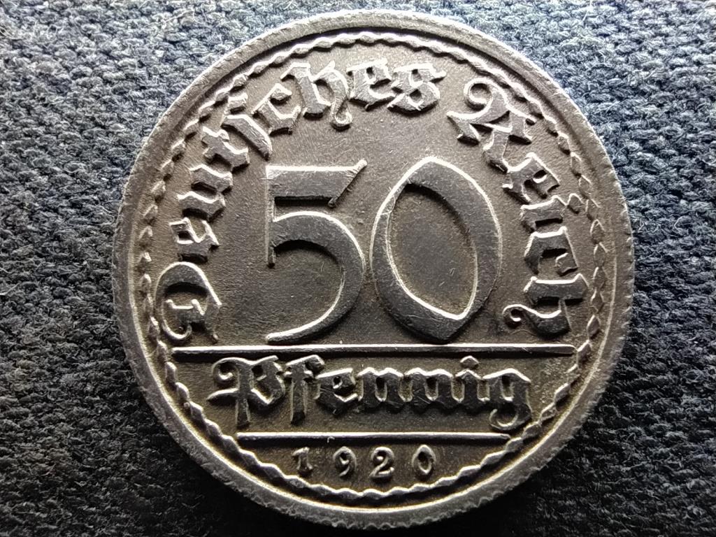 Németország Weimari Köztársaság (1919-1933) 50 Pfennig 1920 G