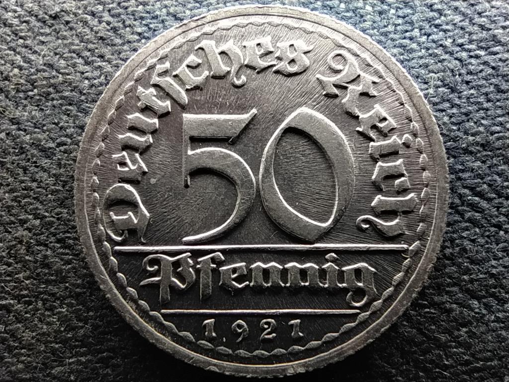 Németország Weimari Köztársaság (1919-1933) 50 Pfennig 1921 D