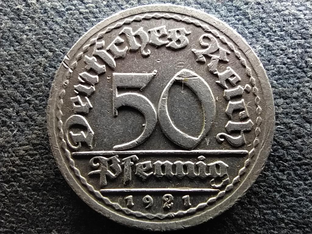 Németország Weimari Köztársaság (1919-1933) 50 Pfennig 1921 J