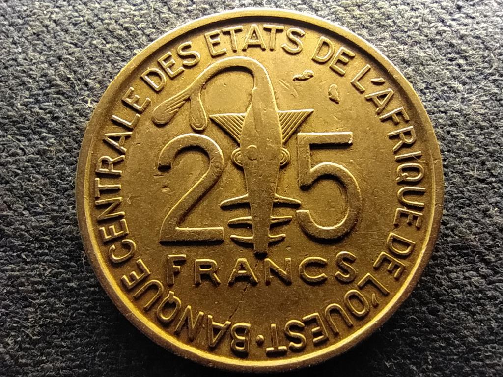 Nyugat-Afrikai Államok Központi Bankja 25 Frank 1970