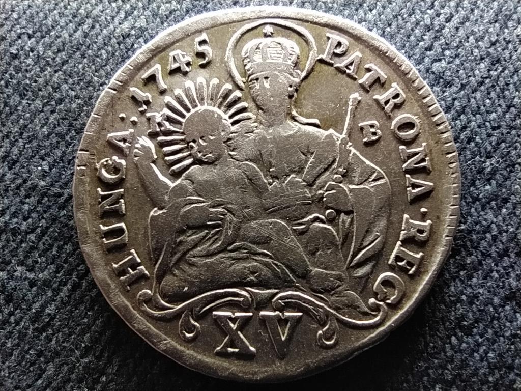 Mária Terézia (1740-1780) ezüst 15 Krajcár 1745 KB