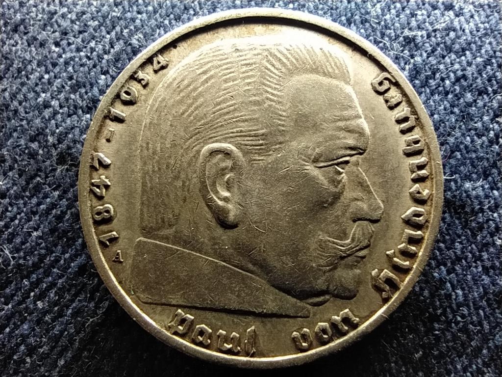 Németország Horogkeresztes .625 ezüst 2 birodalmi márka 1937 A
