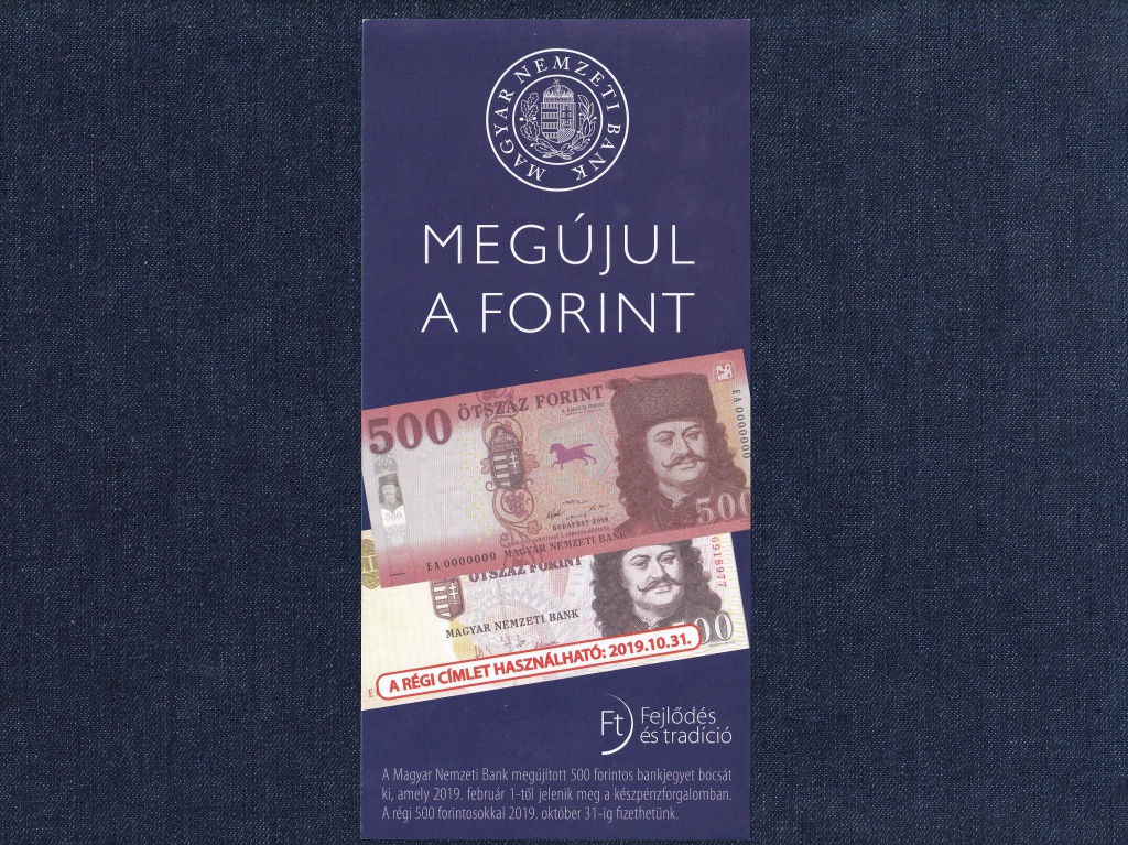 MNB kiadvány az 500 Forintos bankjegyek érvényességéről 2017