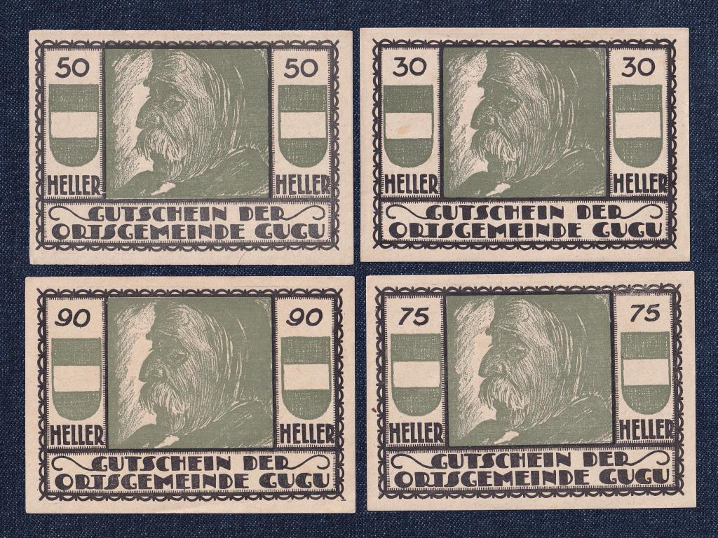 Ausztria 4 darabos szükségpénz szett 1920