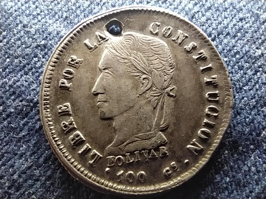 Bolívia Köztársaság (1825-2009) .903 ezüst 2 Sol 1863 PTS