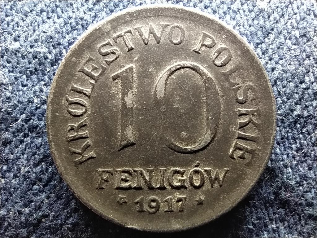 Lengyelország 10 fenigów 1917 FF