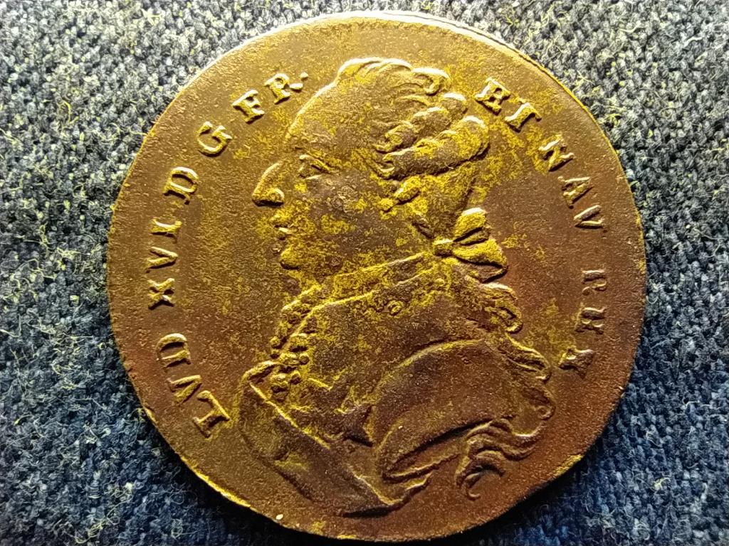 Német Államok Nürnberg 1791 sárgaréz 4,8g 27mm zseton