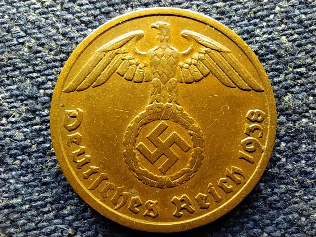 Németország Horogkeresztes 1 birodalmi pfennig 1938 A 