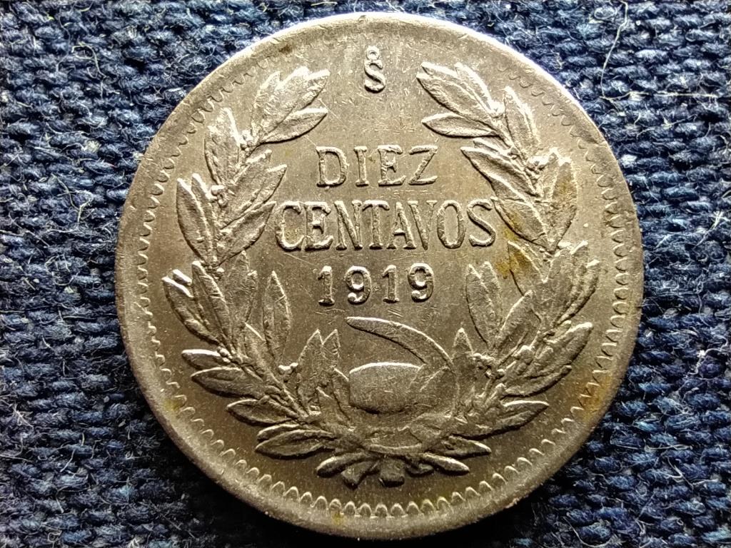 Chile Köztársaság (1818-) 10 Centavo 1919 So 