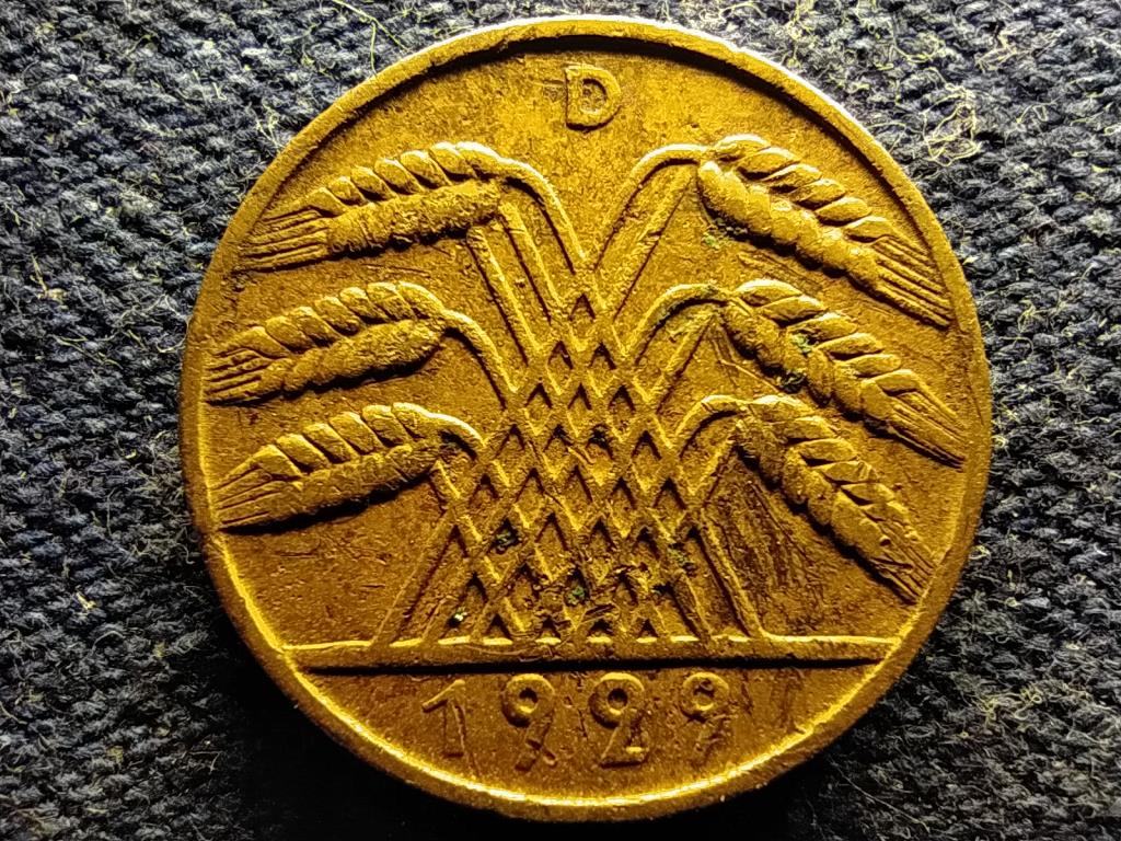 Németország Weimari Köztársaság (1919-1933) 10 birodalmi pfennig 1929 D 