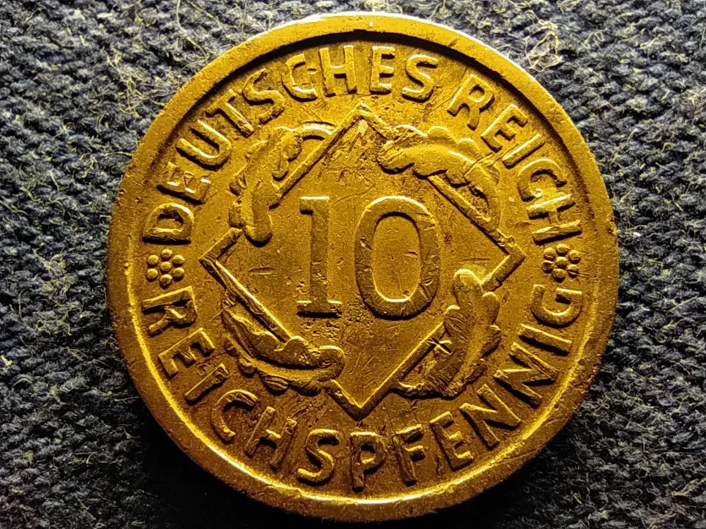 Németország Weimari Köztársaság (1919-1933) 10 birodalmi pfennig 1929 D 