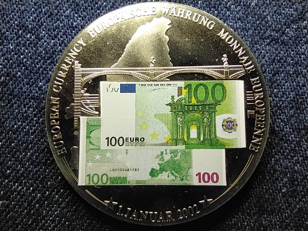 Németország Európai valuták 2002 32g 40mm emlékérem