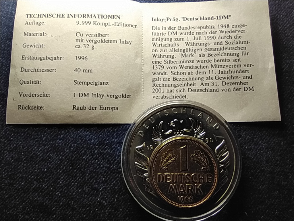 Németország Európa valutái 1990 28,74g 40,1mm réz-nikkel érem