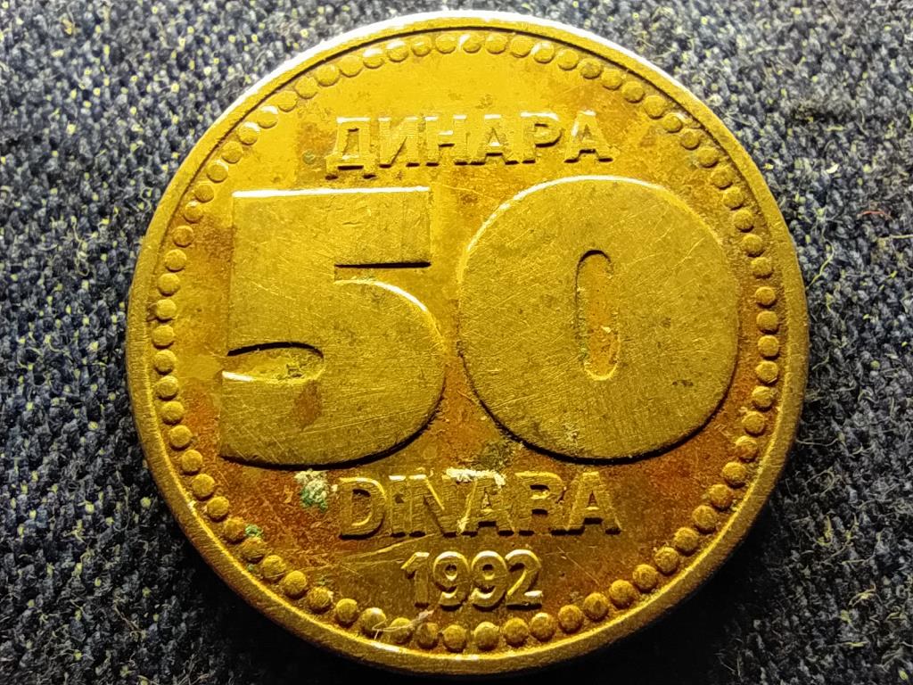 Jugoszlávia 50 Dínár 1992 