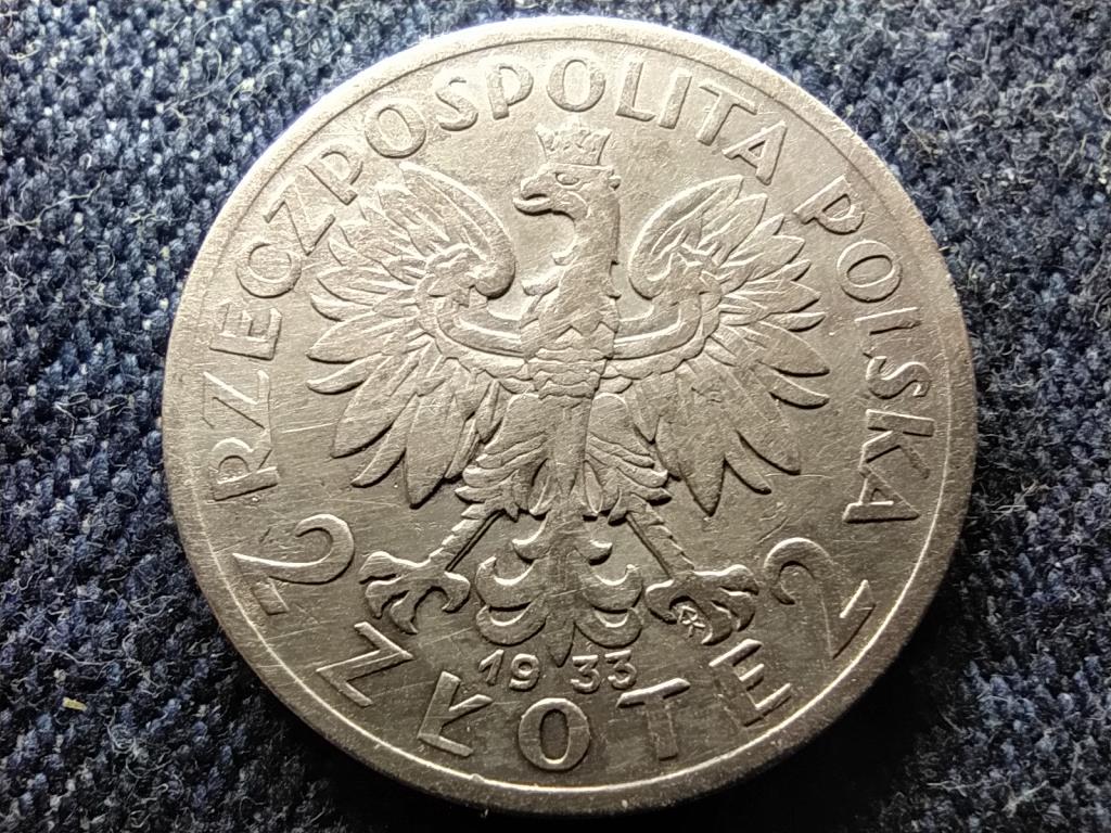 Lengyelország .750 ezüst 2 Zloty 1933 
