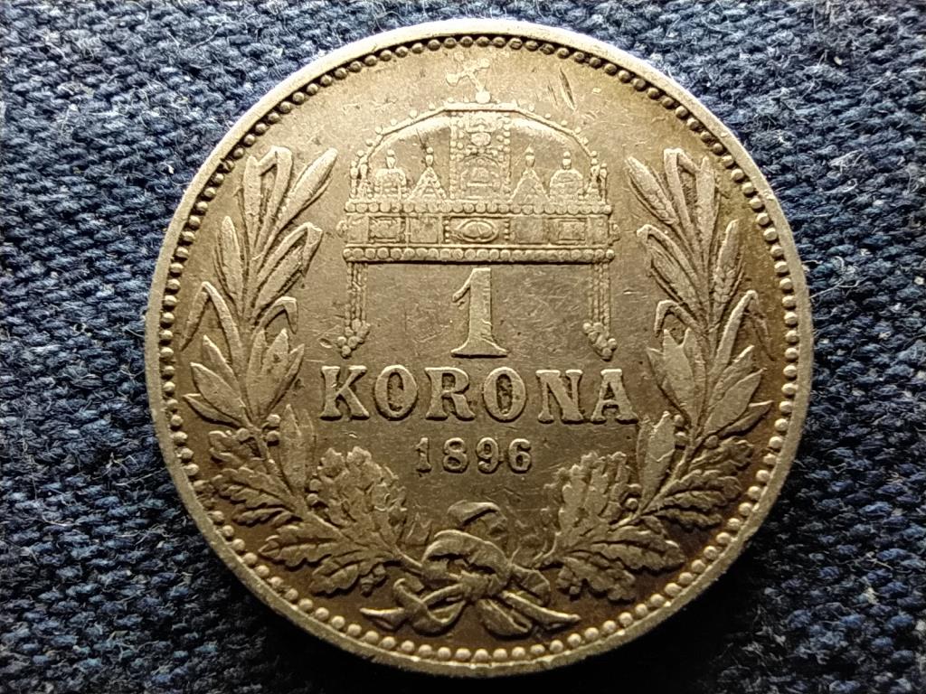 Osztrák-Magyar .835 ezüst 1 Korona 1896 KB 