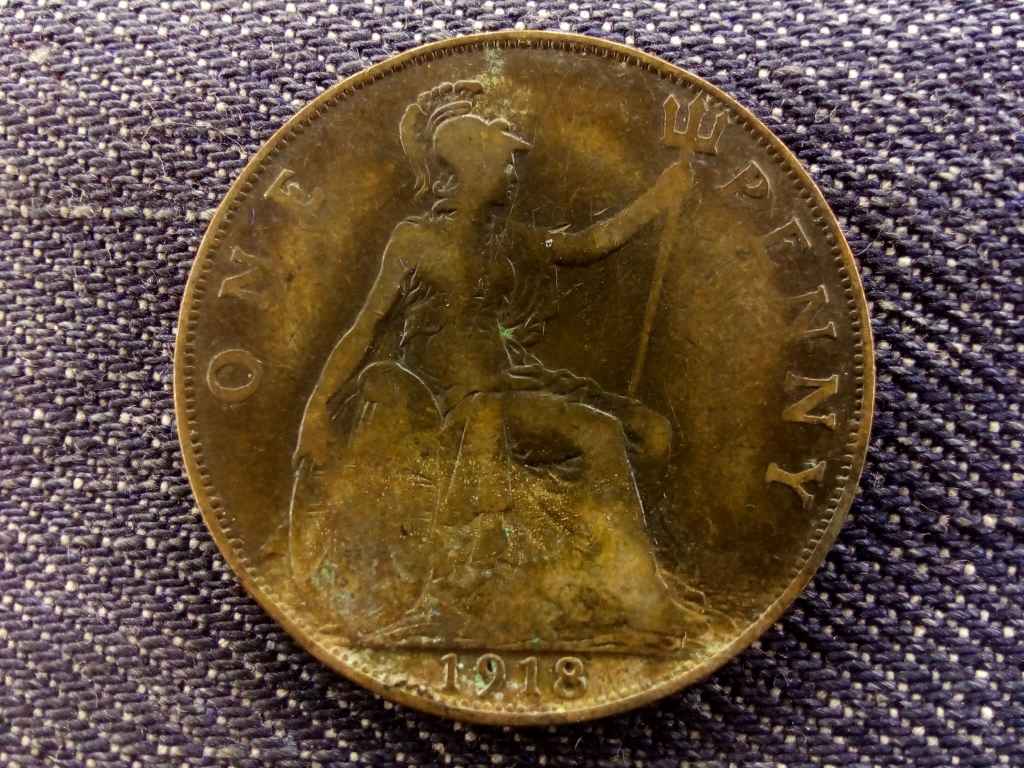 Anglia V. György (1910-1936) 1 Penny 1918