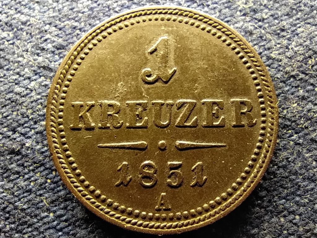 Ausztria Ferenc József 1 Krajcár 1851 A 