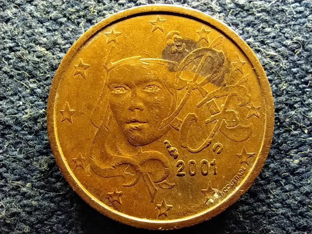 Franciaország Ötötdik Köztársaság (1958- ) 2 eurocent 2001 