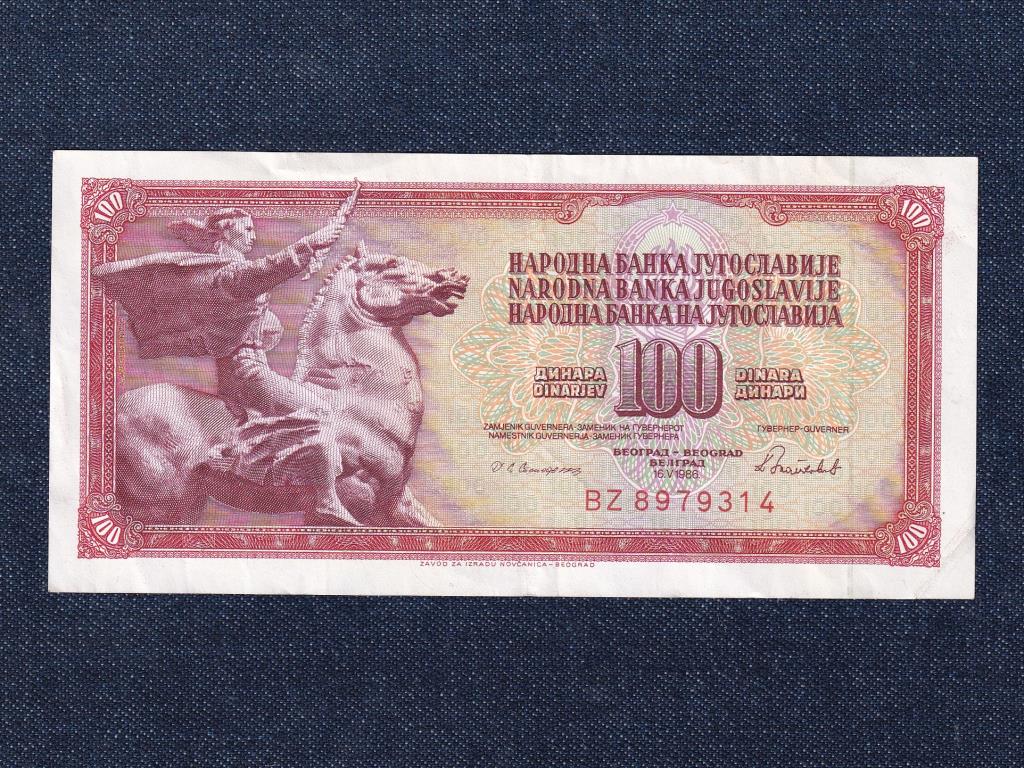 Jugoszlávia 100 Dínár bankjegy 1986 