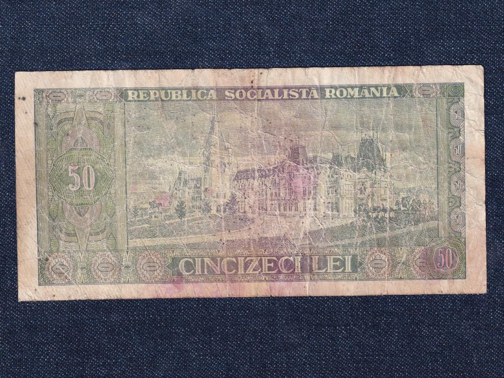 Románia 50 Lej bankjegy 1966 